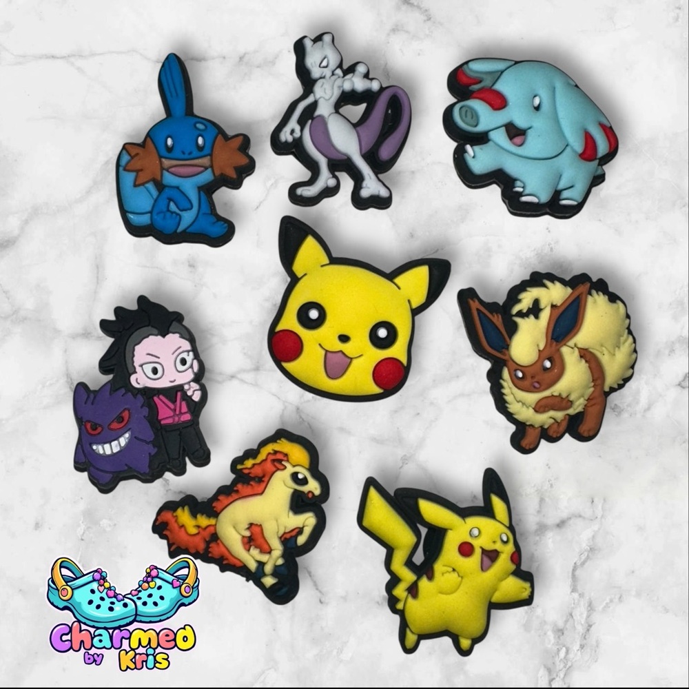 20. Pokémon Croc Charms Set